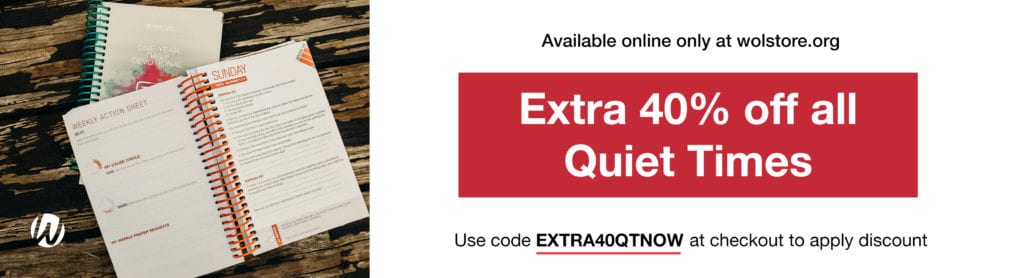 Quiet Time Discount EXTRA40QTNOW at checkout on wolstore.com