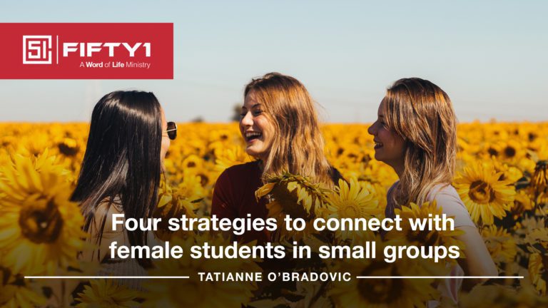 Four strategies to connect with female students in small groups