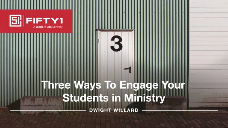 Three Ways To Engage Your Students in Ministry
